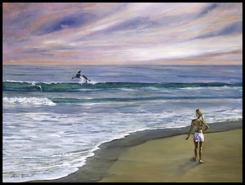 Heaven, oil painting by Lisa Reinhardt