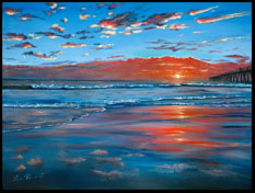 Hermosa Sunset - Hermosa Beach, CA.